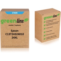 TonerPartner greenline ersetzt Epson C13T24324010 / 24XL Tintenpatrone, cyan