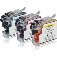 Tintencenter Multipack kompatibel zu Brother LC-123 RBW BP enthält