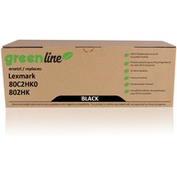 TonerPartner greenline ersetzt Lexmark 80C2HK0 / 802HK Tonerkartusche, schwarz