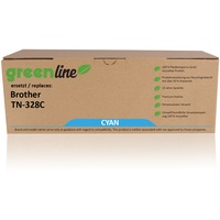 TonerPartner greenline ersetzt Brother TN-328 C Tonerkartusche, cyan