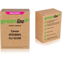 Tintencenter greenline ersetzt Canon 2935B001 / CLI-521 M Tintenpatrone,
