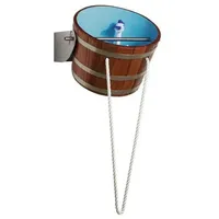 Blumenberg gmbh Eimer Schwalldusche aus Kambala-Holz Wetterschutzanstrich, 29 Liter