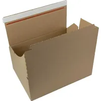 TransPak Automatikkarton Wellpappe L326xB236xH140mm einwellig braun