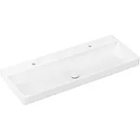 Hansgrohe Aufsatzwaschtisch Xelu Q 1200x480mm, mit 2 Hahnlöchern, ohne