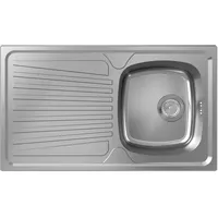 Hansgrohe Einbauspüle S21 m Abtropffl., Unterschr. 45cm, Edelstahl