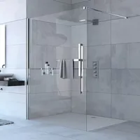 Hüppe Duplo pure Walk-In Viereck Seitenwand 1-teilig, Breite:110cm, linksseitige