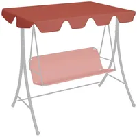 VidaXL Ersatzdach für Hollywoodschaukel Terracotta 150/130x105/70 cm