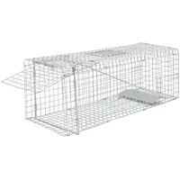  vidaXL Lebendfalle Verzinkt 80 cm