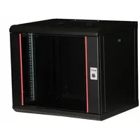 Equip Serverschrank 19' 09U 600x450mm Glastür schwarz