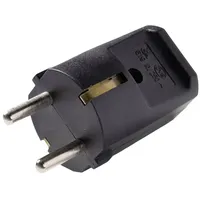 Martin Kaiser 519oT/sw Schutzkontaktstecker Polyamid 6 250 V Schwarz