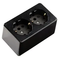 Martin Kaiser Kaiser 715/sw Aufputz-Steckdose 1er Set IP20 Schwarz