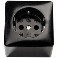 Martin Kaiser Kaiser 703/sw Aufputz-Steckdose 1er Set IP20 Schwarz