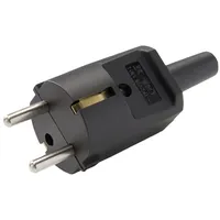 Martin Kaiser Kaiser 516/sw Schutzkontaktstecker Polyamid 6 250V Schwarz