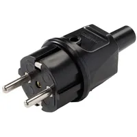 Martin Kaiser 514/sw Schutzkontaktstecker PVC 250 V Schwarz IP44