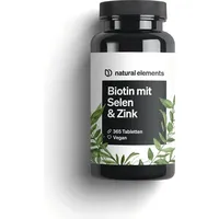 Natural Elements Biotin mit Selen & Zink Tabletten