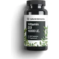 Natural Elements Vitamin D3 1000 I.E. Tabletten