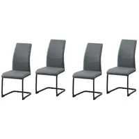 Hti-Living Schwingstuhl SallyP PU Grau