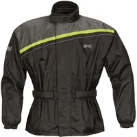 Gms Douglas Regenjacke schwarz/gelb XXL - Motorradbekleidung - Wetterschutzkleidung