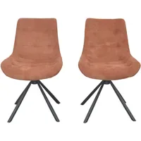 Hofmann Living And More Polsterstuhl Polyester orange 2er Set