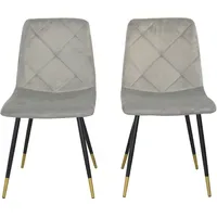 Hofmann Living And More Polsterstuhl Polyester grau 2er Set