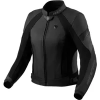 RevIt! Revit Xena 4 Lederjacke Damen - Schwarz/Dunkelgrau /