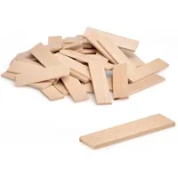 Metrie 200 Stück 1/4 Holzstäbchen Bauklötze