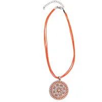COLLEZIONE ALESSANDRO Kette mit Anhänger Marle orange / Metall
