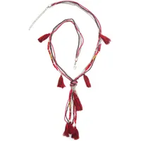 COLLEZIONE ALESSANDRO Lange Kette Lina rot / Metall