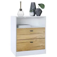 Vladon Kommode, Eiche, Holzwerkstoff, 56x67.5x36 cm, Wohnzimmer, Kommoden &
