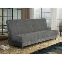 Mirjan24 Schlafsofa Cord 3-Sitzer Grau