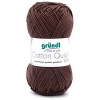 Gründl Wolle Cotton Quick Uni Schokolade Handarbeit