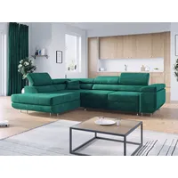MKS Meble Ecksofa L-Form Couch mit Schlaffunktion und Verstellbare
