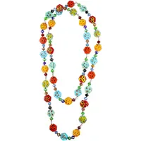 COLLEZIONE ALESSANDRO Lange Kette Venedig mehrfarbig / Glas