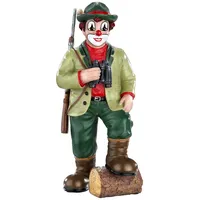 Gilde Clown Auf der Pirsch aus Kunstharz - Dekofigur
