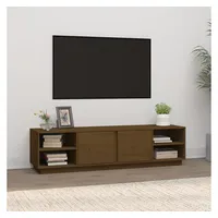 Furnicato TV-Schrank Honigbraun 156x40x40 cm Massivholz Kiefer