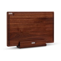 Schneidboard Nussbaum S+ Inkl. Halter - Design Schneidebrett Aus
