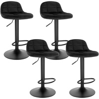 Woltu Barhocker 4er Set Barstuhl mit Rückenlehne Fußstütze höhenverstellbar