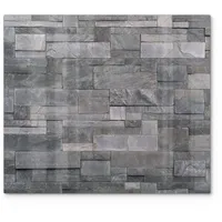 Deqori Herdblende-/Abdeckplatte 'Dekoratives Steinmuster', Glas, (1 tlg), Herdabdeckplatte Ceranfeld