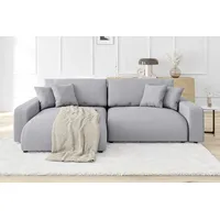 S-style möbel Ecksofa mit Schlaffunktion und Bettkasten in Cord-Stoff