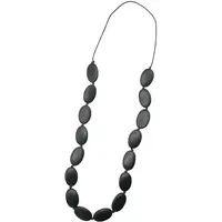 COLLEZIONE ALESSANDRO Lange Kette Charu Schwarz / Holz