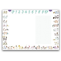Close Up ABC Kinder Schreibtischunterlage Papier | DinA2, 25
