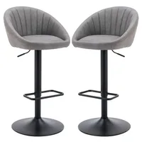 WAHSON OFFICE CHAIRS Barhocker mit Lehne drehbar für Küche