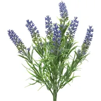 MARELIDA Lavendel Büschel - Kunstblume Kunstpflanze H: 34cm violett
