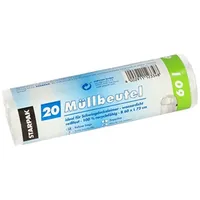 Papstar Starpak 20 Müllbeutel, HDPE 60 l 72 cm