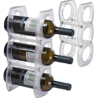 MacMa Weinregal aus Kunststoff für 3 Flaschen