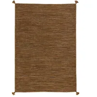 Pergamon Natur Teppich Kelim Prico Dunkelbraun, 120x180cm