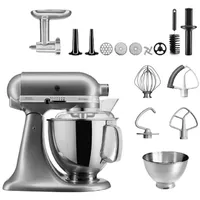 KitchenAid 4,8 L 5KSM175 Artisan Küchenmaschine Meatlover mit Ganzmetall-