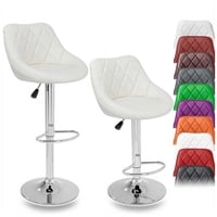 TRESKO Barhocker Barstuhl Tresenhocker Küchenhocker Hocker Loungesessel 2x beige