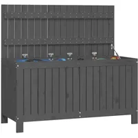 Furnicato Gartentruhe 115 x 60 x 49 cm Grau