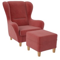 Supellex Ohrensessel Sofia Samt 92 x 68 x 95